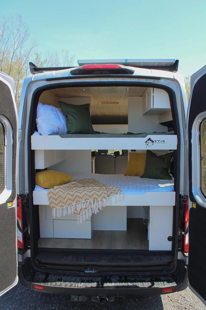 Aménagement intérieur du fourgon Chambly