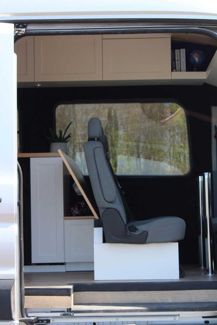 Aménagement intérieur du fourgon Chambly