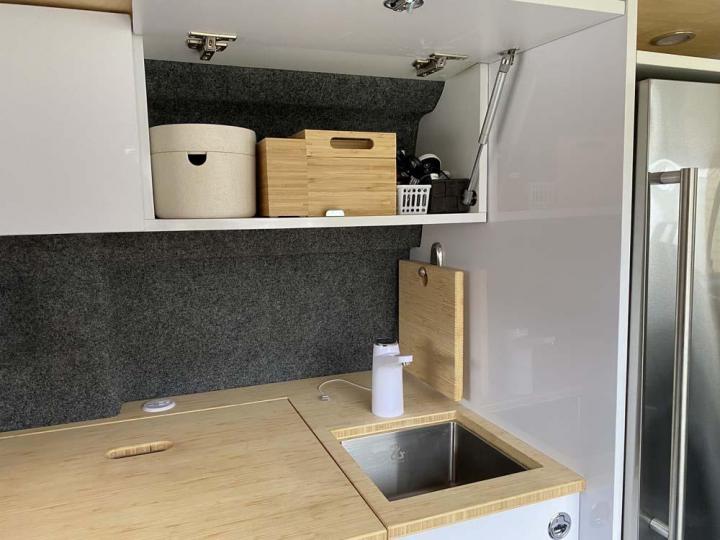 Aménagement intérieur du fourgon Chambly
